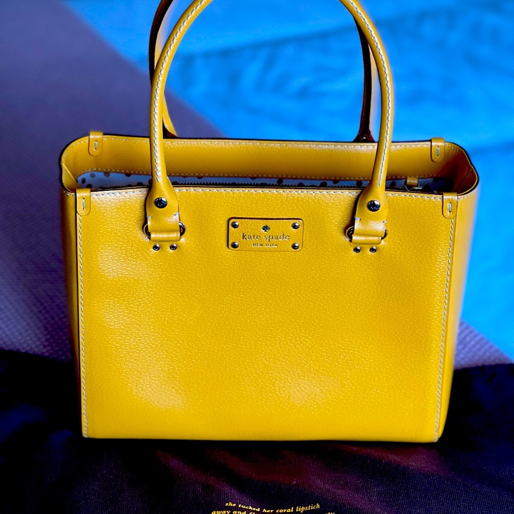 Kate Spade - yellow leather purse